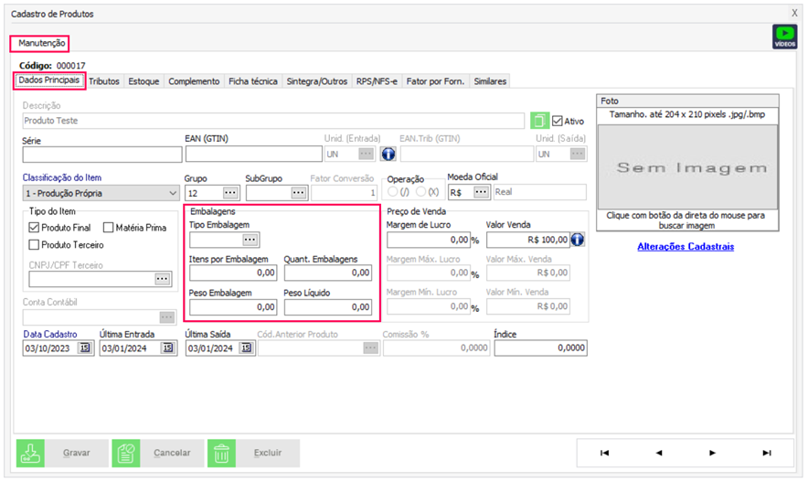 Nenhuma imagem disponível