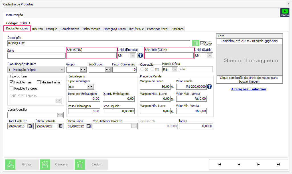 Nenhuma imagem disponível