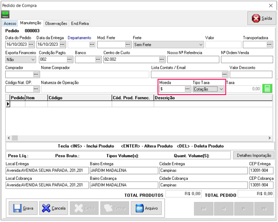 Nenhuma imagem disponível